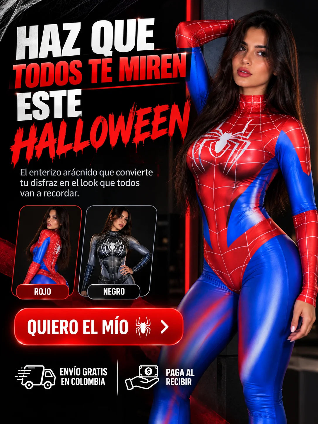 Enterizo Mujer Araña