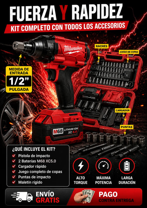 🔧 Pistola de Impacto Inalámbrica