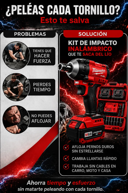 🔧 Pistola de Impacto Inalámbrica